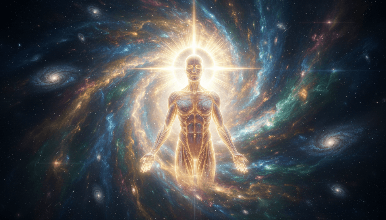 Soul re-materializing in physical form with cosmic restoration energy